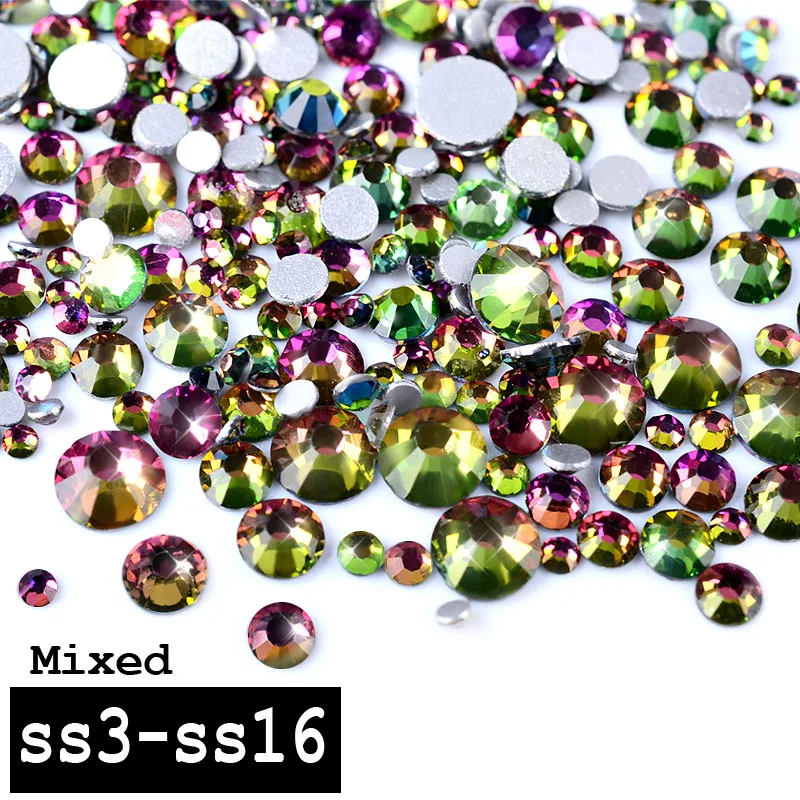 1 Pack Colorful Charm Nail Rhinestone Multi-size (SS3-SS16) Glitter Flat Back 3D Nail Decoration Manicure Nail Art Tools
1 Pack Colorful Charm Nail Rhinestone Multi-size (SS3-SS16) Glitter Flat Back 3D Nail Decoration Manicure Nail Art Tools
