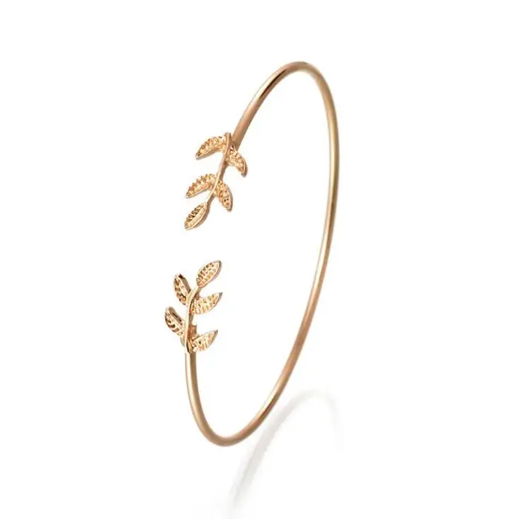 2018 Summer Popular Accessories Metal Cuff Bracelets Vintage Sweet Leaf Open Adjustable Fashion Bracelet Pulseiras Birthday Gift
2018 Summer Popular Accessories Metal Cuff Bracelets Vintage Sweet Leaf Open Adjustable Fashion Bracelet Pulseiras Birthday Gift