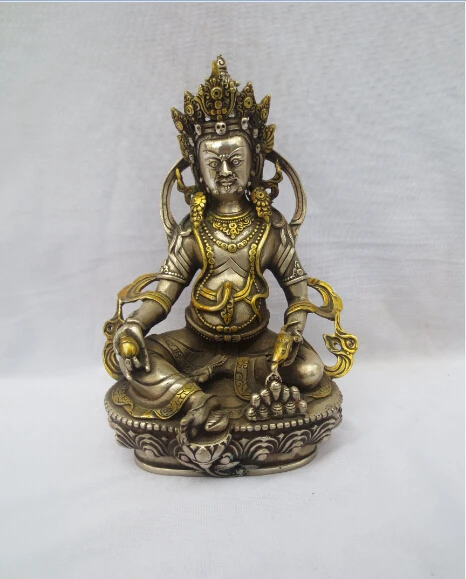 Antique antiques Collectible Decorated Old Handwork 9 InchTibet Silver Carved Gold gilt Buddha Statue/Buddhist sculpture
Antique antiques Collectible Decorated Old Handwork 9 InchTibet Silver Carved Gold gilt Buddha Statue/Buddhist sculpture