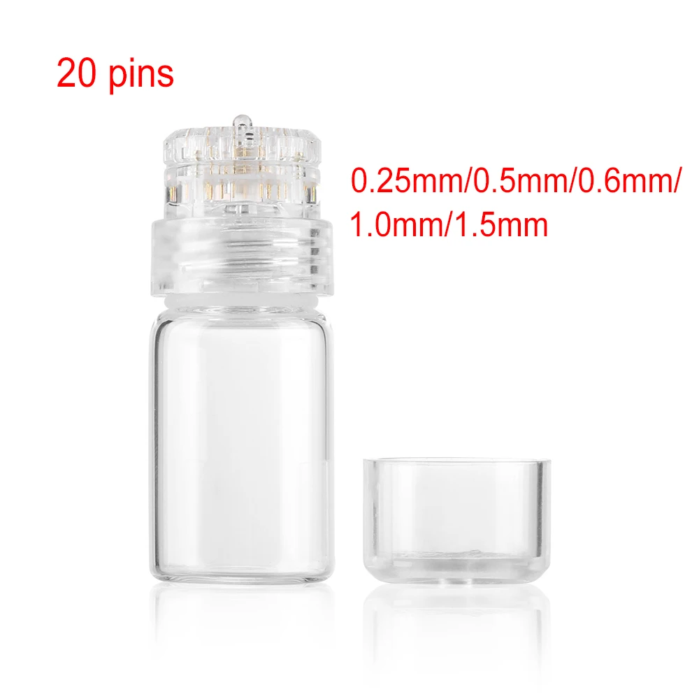 20 pins Micro Needle Titanium Tips Bottle Exfoliation Meso Rolling Titanium Tips Bottle Needle-free Face Beauty Facial Care Tool
20 pins Micro Needle Titanium Tips Bottle Exfoliation Meso Rolling Titanium Tips Bottle Needle-free Face Beauty Facial Care Tool