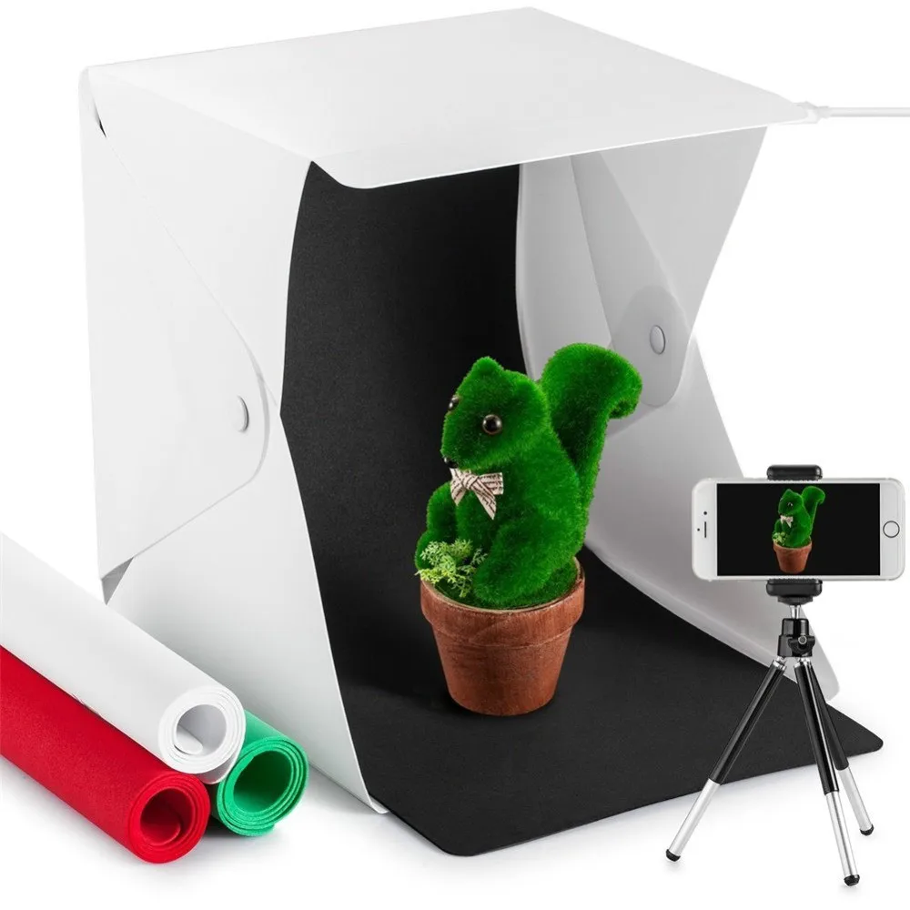 Wrumava 23cm Mini Folding Lightbox Photography Studio Softbox LED Light Soft Box photo studio box Background with Tripod Holder
Wrumava 23cm Mini Folding Lightbox Photography Studio Softbox LED Light Soft Box photo studio box Background with Tripod Holder
