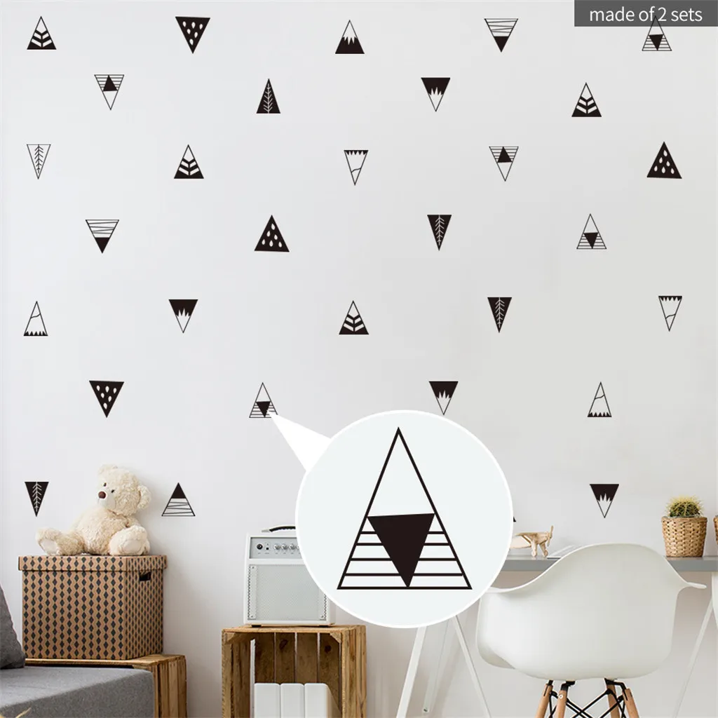 Geometric Triangle Wall Stickers Children Room Decoration Wall Decals DIY Adhesive Nursery Wall Poster Murals Nordic Style#20
Geometric Triangle Wall Stickers Children Room Decoration Wall Decals DIY Adhesive Nursery Wall Poster Murals Nordic Style#20