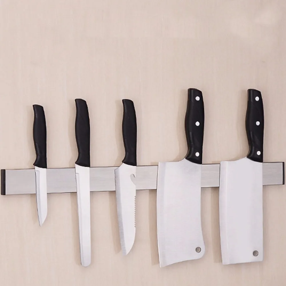Magnetic Self-adhesive Knife Holder Stand Stainless Steel Block Wall Mounted Easy Storage Knife Rack Strip For Kitchen Utensil
Magnetic Self-adhesive Knife Holder Stand Stainless Steel Block Wall Mounted Easy Storage Knife Rack Strip For Kitchen Utensil