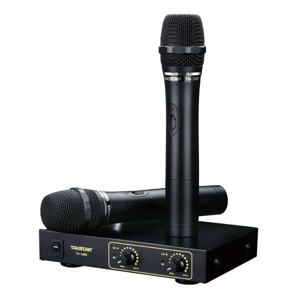 Takstar TS-3360 Wireless Microphone with 6.3mm Mixed output connect with mixer console/ karaoke
Takstar TS-3360 Wireless Microphone with 6.3mm Mixed output connect with mixer console/ karaoke