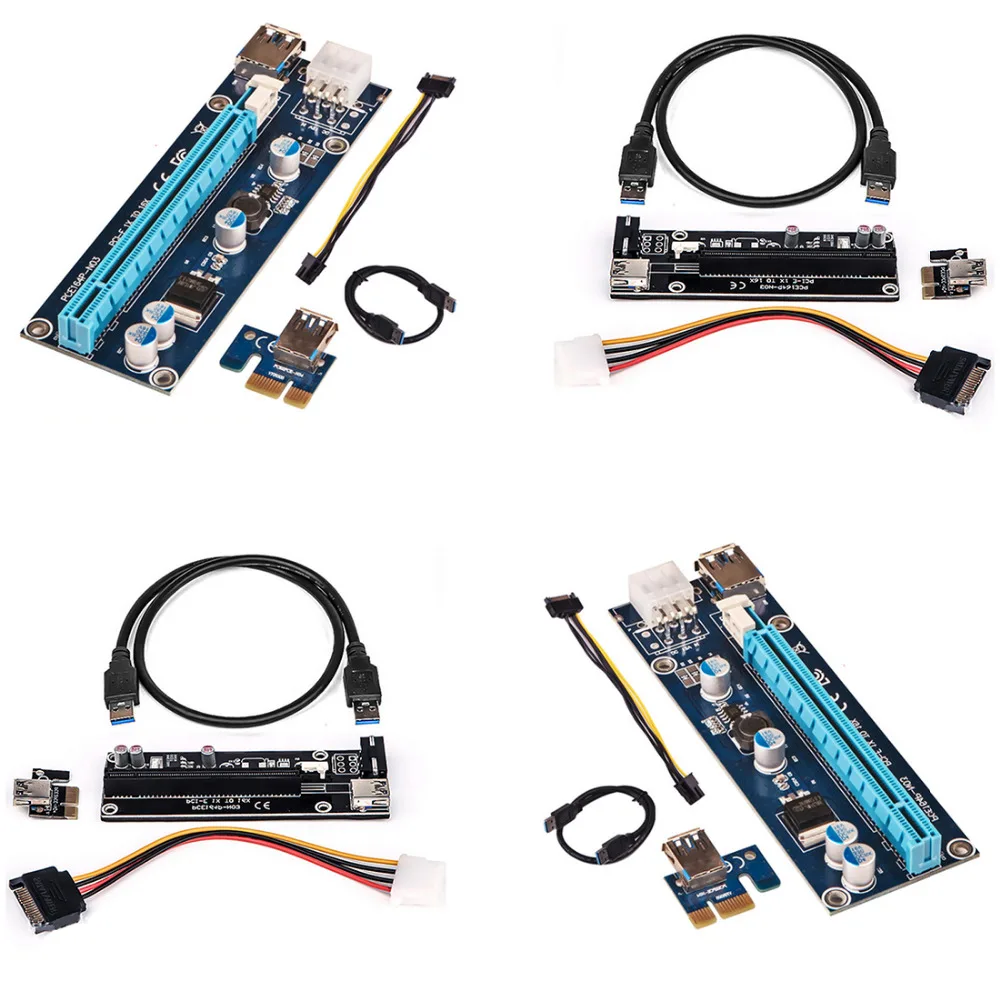 Marsnaska 60cm PCIe PCI-E PCI Express Riser Card 1x to 16x USB 3.0 Data Cable SATA to 4Pin IDE Power
Marsnaska 60cm PCIe PCI-E PCI Express Riser Card 1x to 16x USB 3.0 Data Cable SATA to 4Pin IDE Power