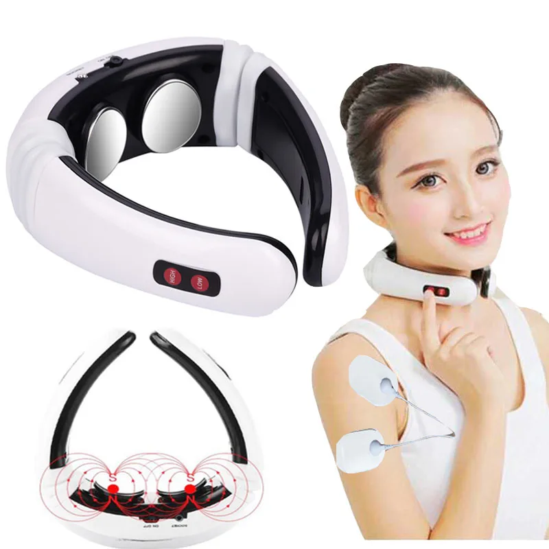 Electric Pulse muscle Neck Massager Back Cervical Vertebra Impulse Massage Acupuncture Magnetic Therapy Relief Pain patch tools
Electric Pulse muscle Neck Massager Back Cervical Vertebra Impulse Massage Acupuncture Magnetic Therapy Relief Pain patch tools