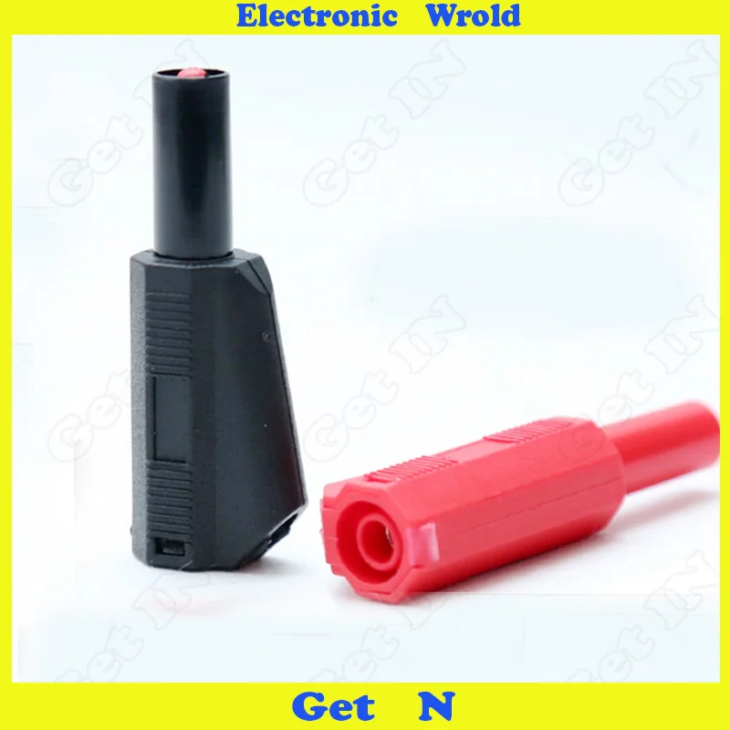 10pcs 4mm Banana Plug Pure Copper High Pressure Jack Safety Jacket Stackable 10A-1KV H-2010
10pcs 4mm Banana Plug Pure Copper High Pressure Jack Safety Jacket Stackable 10A-1KV H-2010
