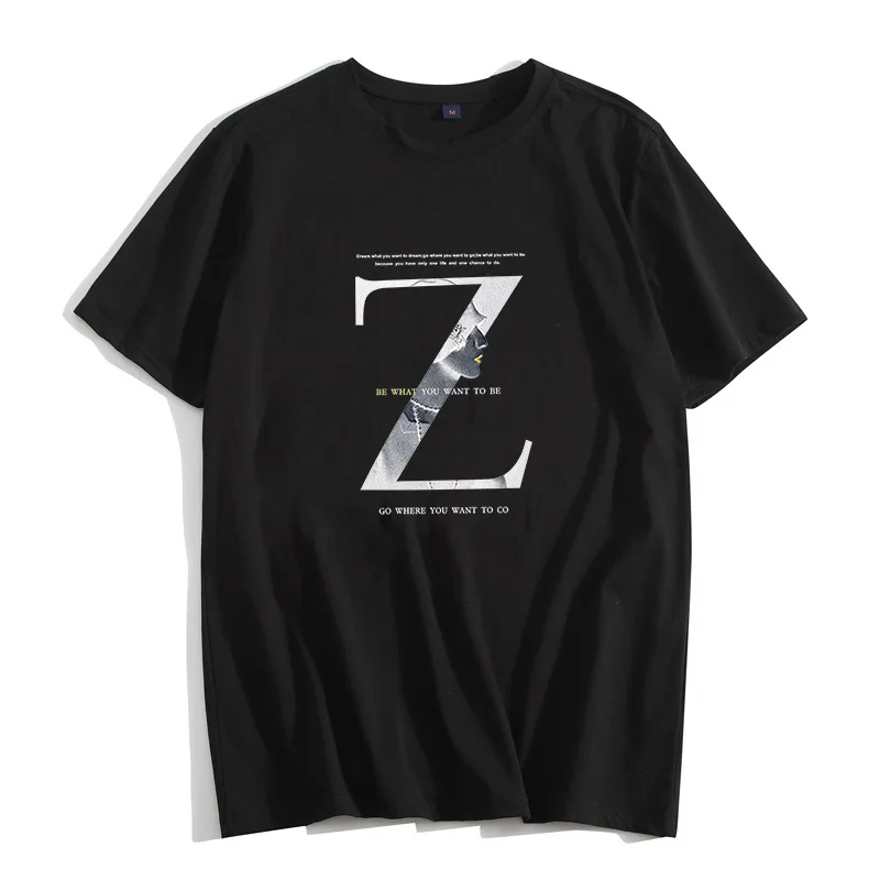 2019 New Summer Oversized 2XL-6XL Men T Shirts Short Sleeve Cotton Z letter Print Male Top Tshirt Casual hip hop Black white tee
2019 New Summer Oversized 2XL-6XL Men T Shirts Short Sleeve Cotton Z letter Print Male Top Tshirt Casual hip hop Black white tee