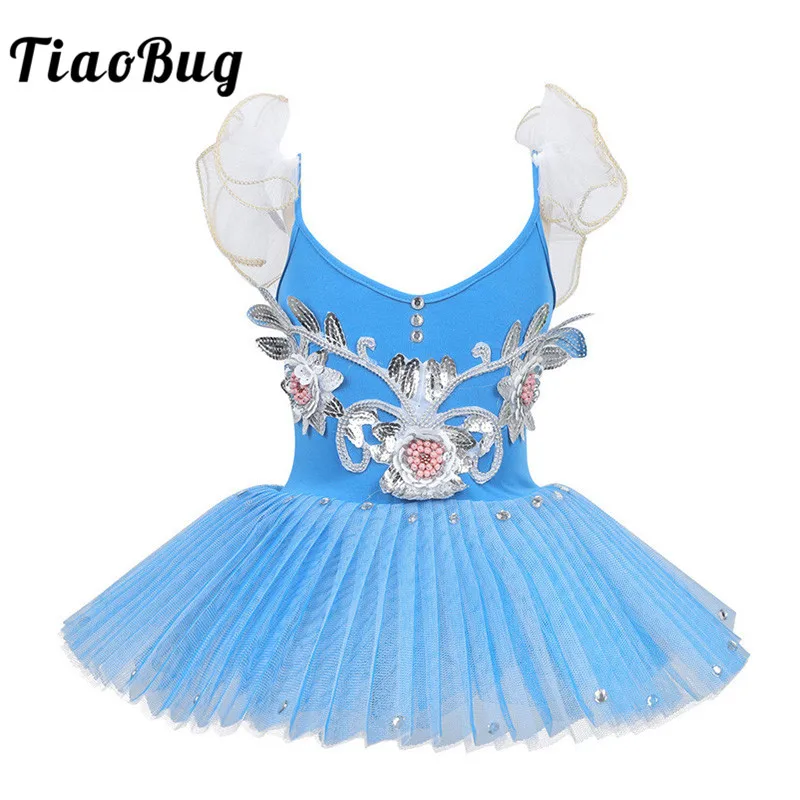TiaoBug Kids Teens Blue Professional Ballet Tutu Leotard Dress Children Girls Sequins Flower Stage Dance Ballerina Swan Costume
TiaoBug Kids Teens Blue Professional Ballet Tutu Leotard Dress Children Girls Sequins Flower Stage Dance Ballerina Swan Costume