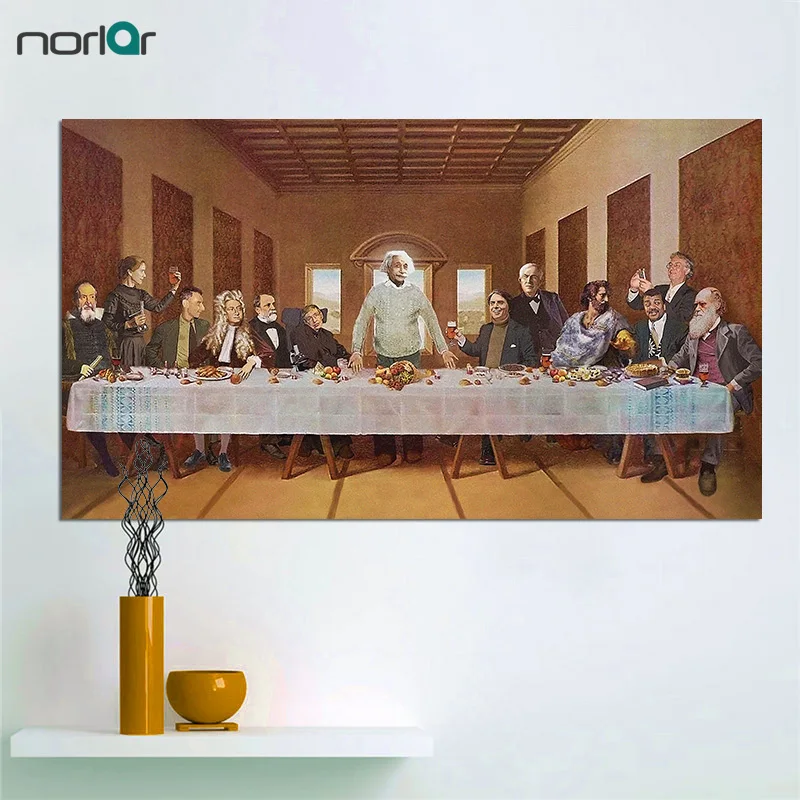 HD Printed Wall Art Large Classic Oil Painting Picture Canvas Painting The Last Supper Inventors And Scientists Printings
HD Printed Wall Art Large Classic Oil Painting Picture Canvas Painting The Last Supper Inventors And Scientists Printings