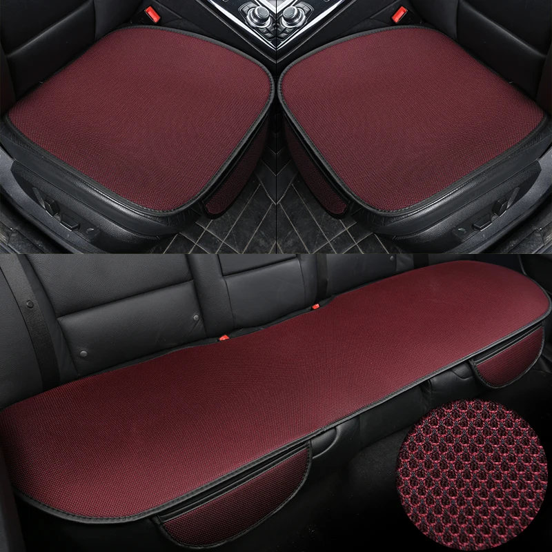 3pcs/set Car Seat Cover Cushion Ventilated Breathable Comfortable Front Back Rear Seat Protector Pad Mat Anti-skid With Pocket
3pcs/set Car Seat Cover Cushion Ventilated Breathable Comfortable Front Back Rear Seat Protector Pad Mat Anti-skid With Pocket