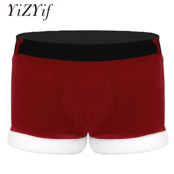 YiZYiF Men's Christmas Shorts Soft Velvet Santa Red Christmas Holiday Fancy Cosplay Costume Boxer Shorts Underwear Panties
YiZYiF Men's Christmas Shorts Soft Velvet Santa Red Christmas Holiday Fancy Cosplay Costume Boxer Shorts Underwear Panties