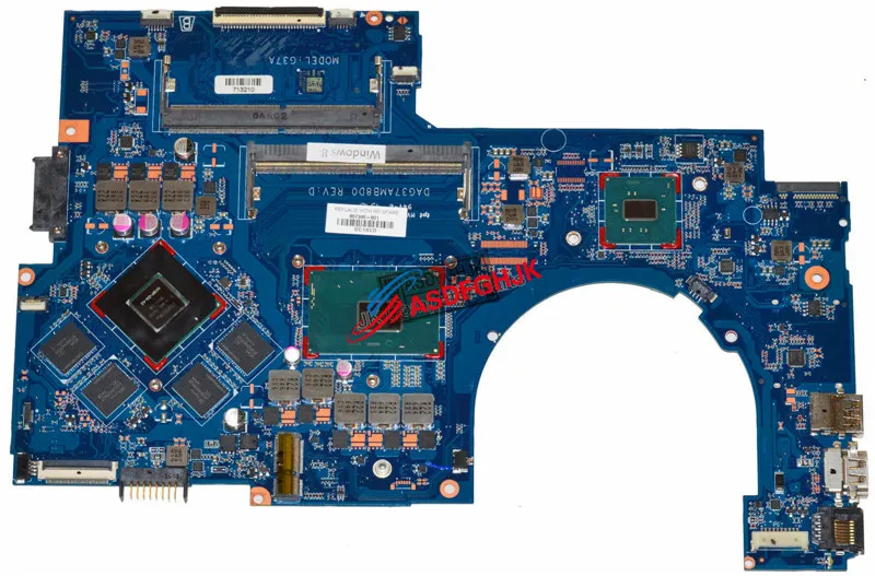 Оригинальная материнская плата для ноутбука HP 17 AB 960M/4 Гб с диагональю 2 3 ГГц ЦП