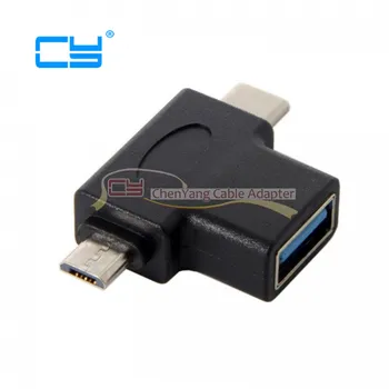 Adapter USB 3.1 Type-C & Micro USB Combo to USB 2.0 A Female OTG Data Host Adapter
Adapter USB 3.1 Type-C & Micro USB Combo to USB 2.0 A Female OTG Data Host Adapter