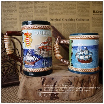 2 Size High Quality Ceramic German Beer Mug Croatia: Dubrovnik Hand Painted Mugs Colorful Embossed Pattern Home Bar Decor
2 Size High Quality Ceramic German Beer Mug Croatia: Dubrovnik Hand Painted Mugs Colorful Embossed Pattern Home Bar Decor