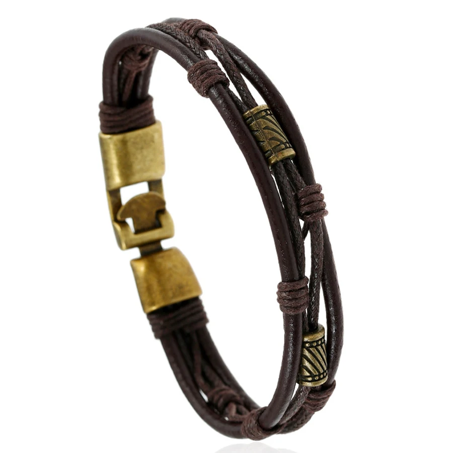 2017 Newest Vintage Leather Bracelet Bronze alloy Buckle Classical Style Easy Hook For Women Men Punk Jewelry FS096
2017 Newest Vintage Leather Bracelet Bronze alloy Buckle Classical Style Easy Hook For Women Men Punk Jewelry FS096