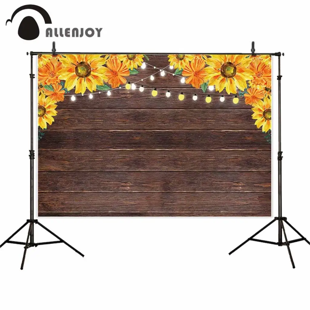 Allenjoy wedding photography backdrops brown wood sun flower lantern light photophone photo background photocall photobooth
Allenjoy wedding photography backdrops brown wood sun flower lantern light photophone photo background photocall photobooth