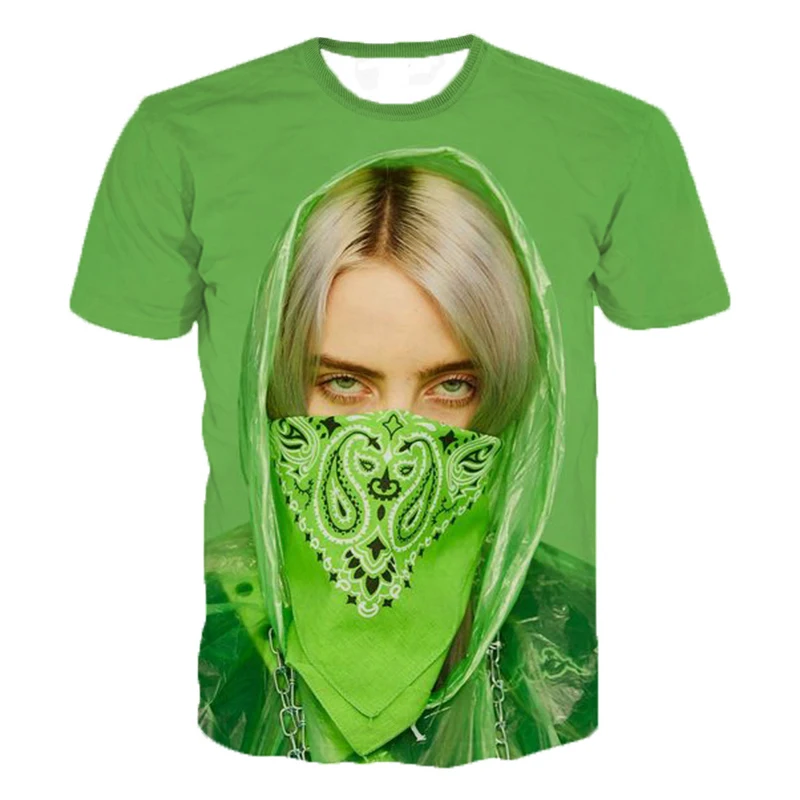 Newest Billie Eilish T Shirt Music Singer 3D Printed T Shirts Men Women Summer Short Sleeve Casual Personality T Shirt Tee Tops
Newest Billie Eilish T Shirt Music Singer 3D Printed T Shirts Men Women Summer Short Sleeve Casual Personality T Shirt Tee Tops