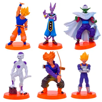 13.5CM Dragon Ball Super Son Goku Vegeta Figurine Dolls Toys PVC Action Figure Collection Model Toy 6 Pcs/set H534
13.5CM Dragon Ball Super Son Goku Vegeta Figurine Dolls Toys PVC Action Figure Collection Model Toy 6 Pcs/set H534