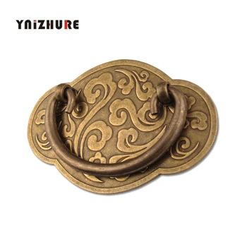 10*6.5cm Antique Round Chinese Style Pure Copper Handle Drawer Wardrobe Cloud Pattern Carved Designs Furniture Handle Pull
10*6.5cm Antique Round Chinese Style Pure Copper Handle Drawer Wardrobe Cloud Pattern Carved Designs Furniture Handle Pull