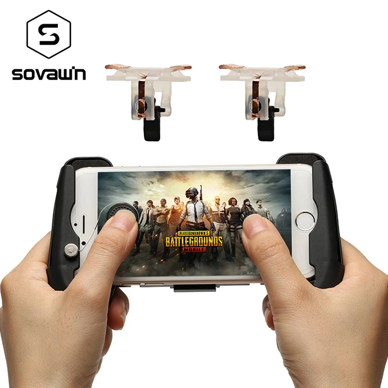 Portable Handle Gamepad for PUBG Mobile Game pad Joysticks Controller L1R1 Game Button Trigger Aim Fire Key for Iphone Android
Portable Handle Gamepad for PUBG Mobile Game pad Joysticks Controller L1R1 Game Button Trigger Aim Fire Key for Iphone Android