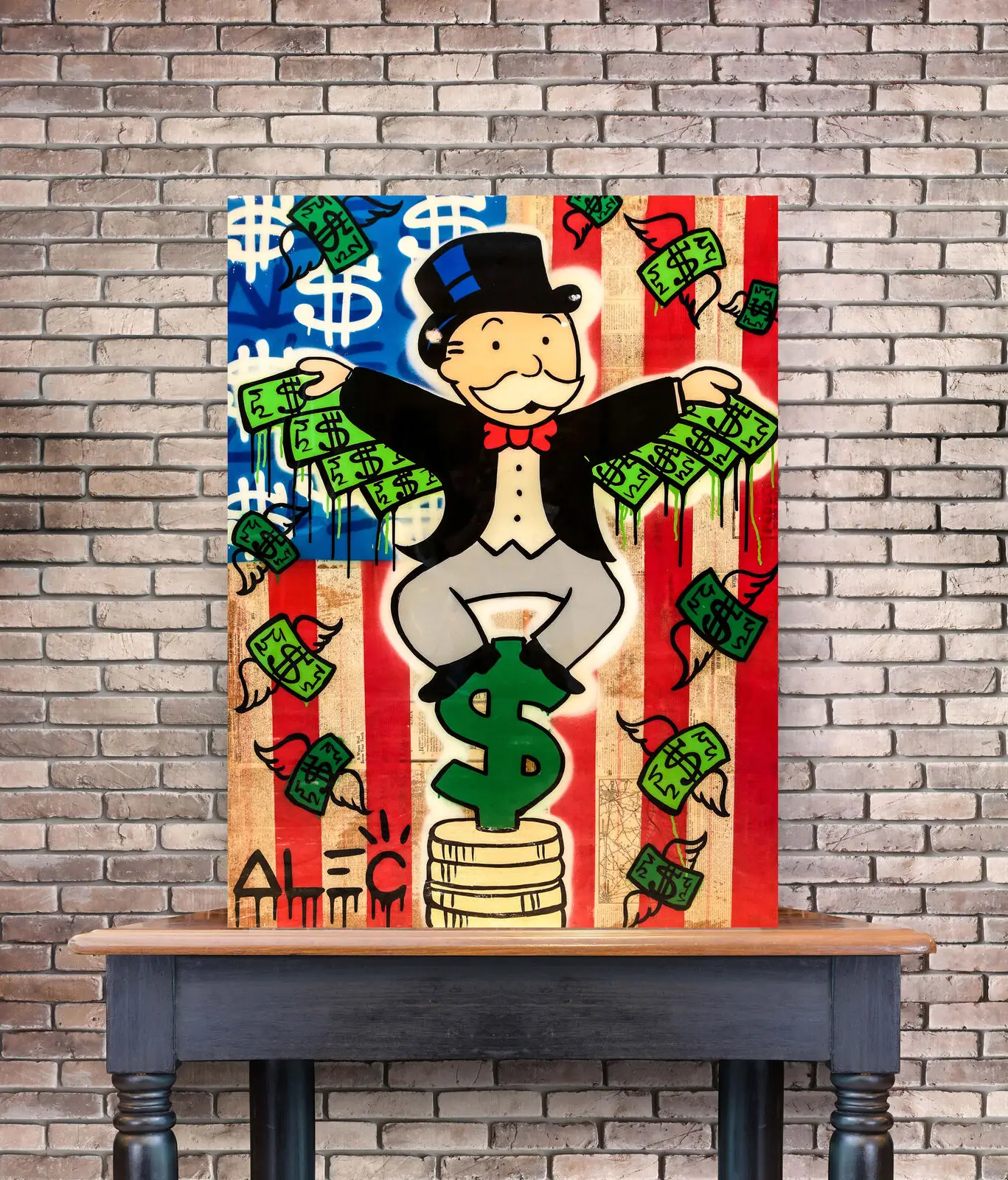 Alec Monopolys Money Wings Abstract Wall Art Oil Painting Poster Canvas Painting Print Pictures for Living Room Home Decor
Alec Monopolys Money Wings Abstract Wall Art Oil Painting Poster Canvas Painting Print Pictures for Living Room Home Decor