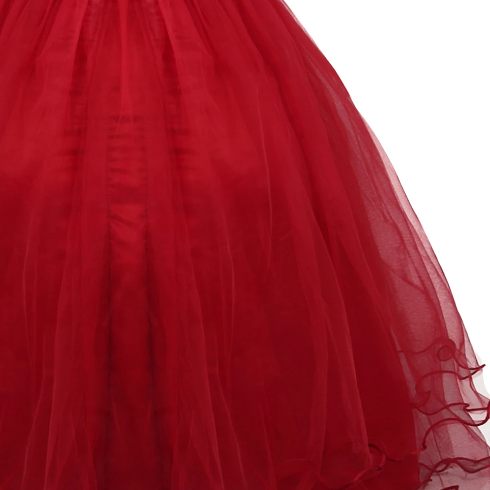 Flower Girl Dresses For Wedding Party 2019 New Tule Teen Princess Dress Children Evening Clothing Formal Pageant Kids Prom Gowns (6)