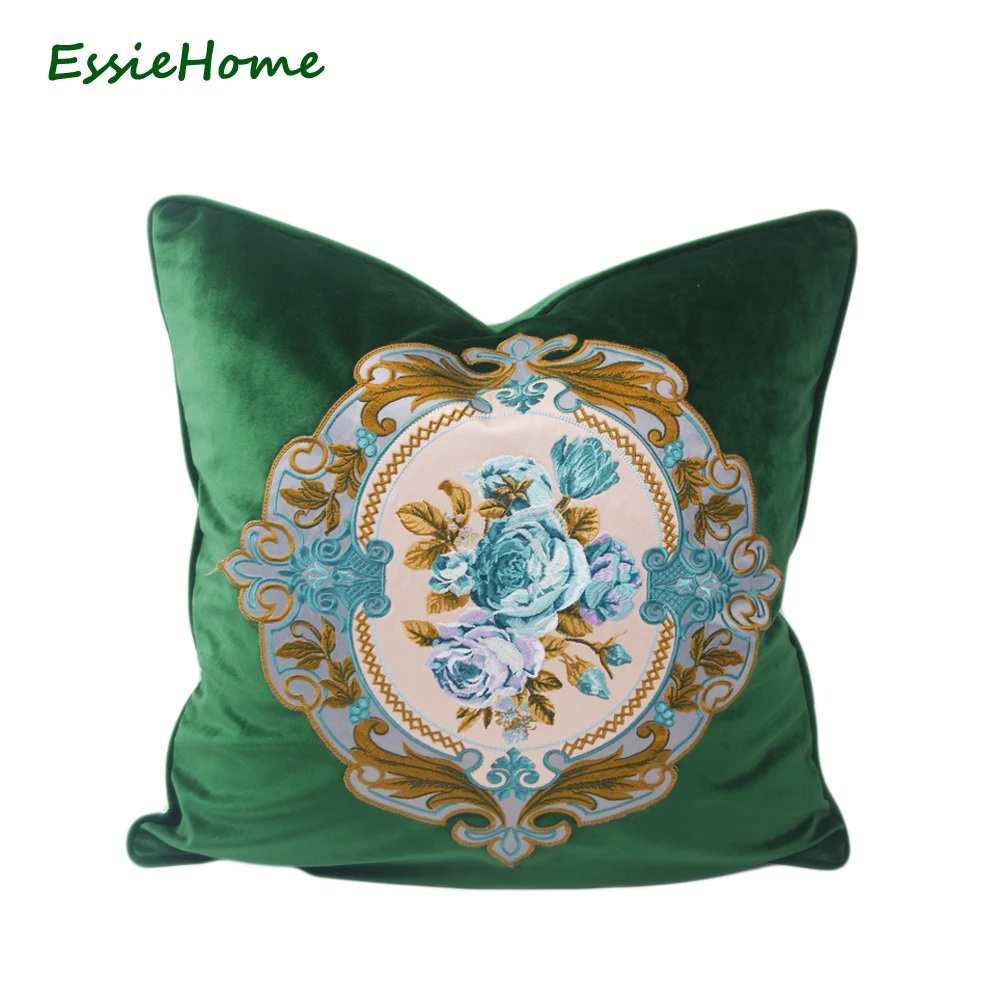 ESSIE HOME Luxury Green Moss Emerald Green Velvet Embroidery Cushion Cover Pillow Case Lumber Pillow Case Embroidery Rose
ESSIE HOME Luxury Green Moss Emerald Green Velvet Embroidery Cushion Cover Pillow Case Lumber Pillow Case Embroidery Rose
