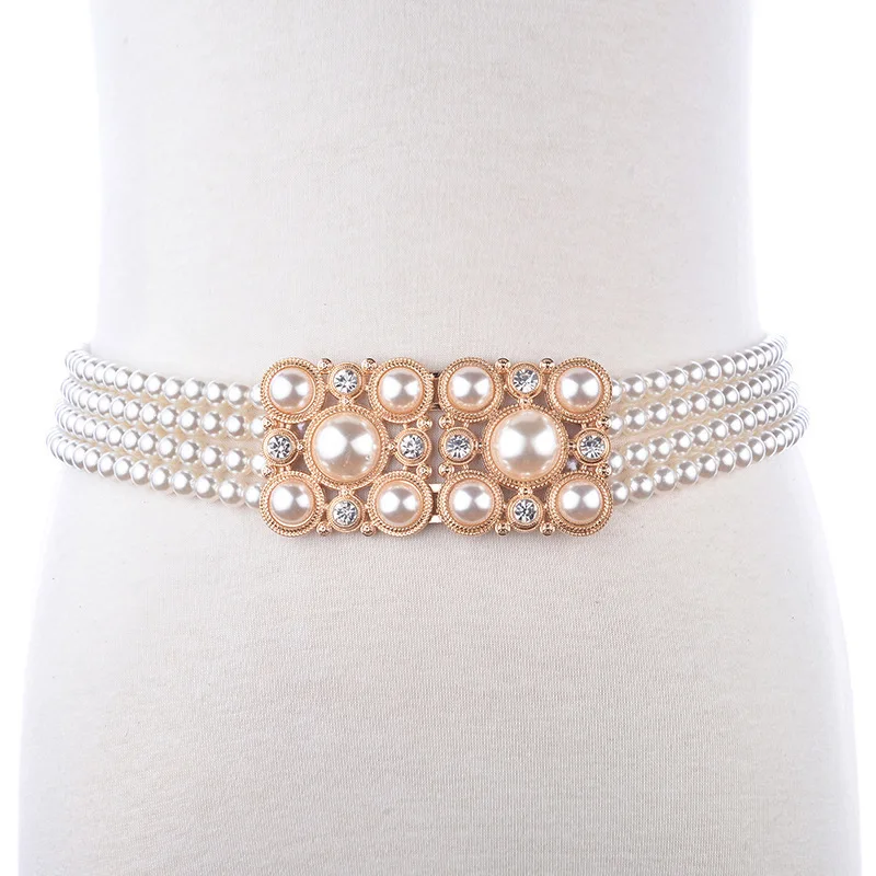 2018 New Fashion Crystal Pearl Elastic Metal Belt Vintage Waistband Big Gems Wide Belt For Women Ladies Dress Long Belt
2018 New Fashion Crystal Pearl Elastic Metal Belt Vintage Waistband Big Gems Wide Belt For Women Ladies Dress Long Belt
