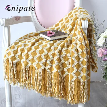 Enipate 3D Wave Wool Knitted Carpet Warm Weighted Blanket Sofa Tailstock and Towels Model Home Office Blanket For Watching TV
Enipate 3D Wave Wool Knitted Carpet Warm Weighted Blanket Sofa Tailstock and Towels Model Home Office Blanket For Watching TV