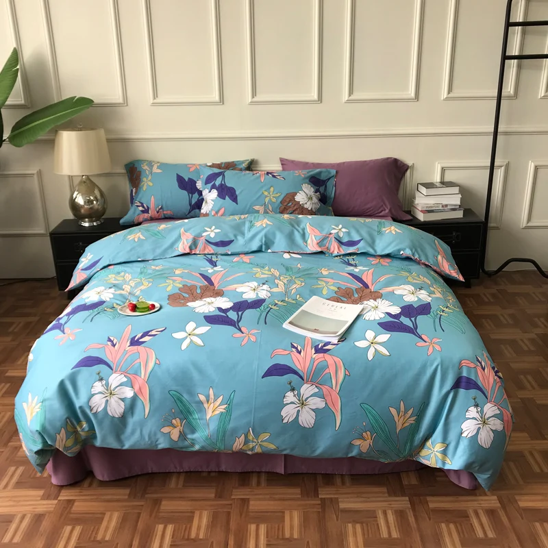 iDouillet Lily Floral Flowers Print Bedding Set 100% Cotton Colorful Flat Sheet Pillowcases Duvet Cover Queen King Size Bedlien
iDouillet Lily Floral Flowers Print Bedding Set 100% Cotton Colorful Flat Sheet Pillowcases Duvet Cover Queen King Size Bedlien