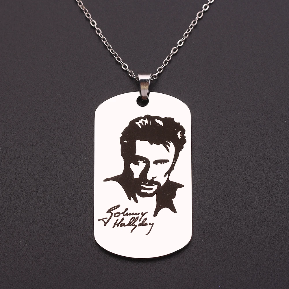 Personalized Customized Engraved French Punk Rocker Johnny Hallyday Photo Necklace Stainless Steel Chain Pendant Charm Choker
Personalized Customized Engraved French Punk Rocker Johnny Hallyday Photo Necklace Stainless Steel Chain Pendant Charm Choker