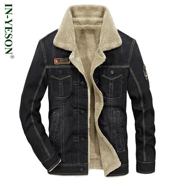 2017 New Fashion Fleece Denim Jacket Men Brand IN-YESON Retro Thick Warm Men's Fleece Denim Coat Jeans jaqueta masculina
2017 New Fashion Fleece Denim Jacket Men Brand IN-YESON Retro Thick Warm Men's Fleece Denim Coat Jeans jaqueta masculina