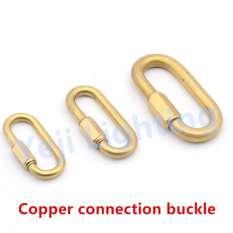Copper connection buckle for Crystal candle chandelier hanging chain lock hook ring Safe buckle brass lighting accessories DIY
Copper connection buckle for Crystal candle chandelier hanging chain lock hook ring Safe buckle brass lighting accessories DIY