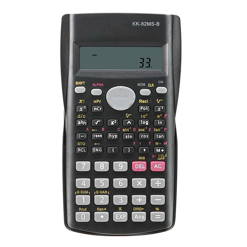 82MS-A Portable Handheld Multifunctional Calculator for Mathematics Teaching Students Function Display Scientific Calculator
82MS-A Portable Handheld Multifunctional Calculator for Mathematics Teaching Students Function Display Scientific Calculator