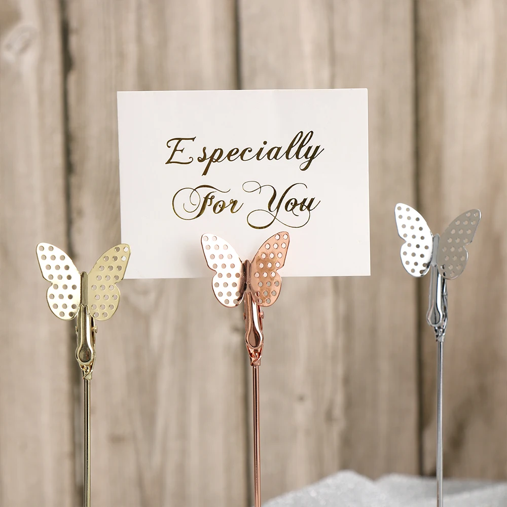 Cool Wedding Place Card Holder Romantic Butterfly Flamingo Pattern Metal Photo Clip Table Number Stand Paper Clamp
Cool Wedding Place Card Holder Romantic Butterfly Flamingo Pattern Metal Photo Clip Table Number Stand Paper Clamp