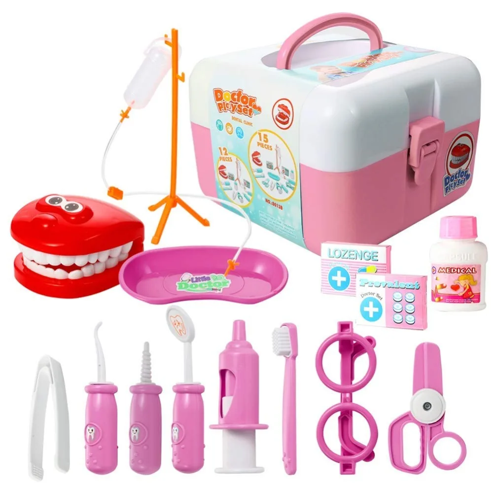 Kids Doctor Kit Pretend-n-Play Dentist Medical Kit for Kids Holiday Gifts, School Classroom and Doctor Roleplay Dress-Up
Kids Doctor Kit Pretend-n-Play Dentist Medical Kit for Kids Holiday Gifts, School Classroom and Doctor Roleplay Dress-Up