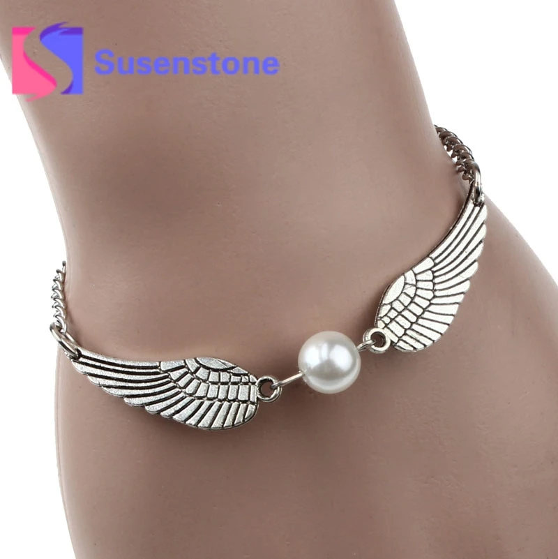 2018 New Fashion Silver Infinity Retro Pearl Angel Wings Jewelry Dove Peace Chain Bracelets & Bangles High Quality Free Shipping
2018 New Fashion Silver Infinity Retro Pearl Angel Wings Jewelry Dove Peace Chain Bracelets & Bangles High Quality Free Shipping