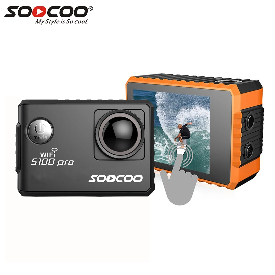 Soocoo на S100 Pro ntk96660 imx078 2.0 дюймов ЖК-дисплей действие Камера Wi-Fi 4 К 170 градусов с