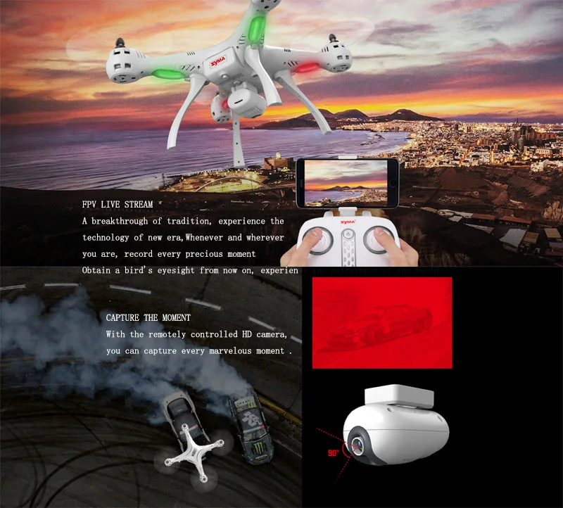 Original SYMA X8PRO GPS Drone WIFI FPV RC Quadcopter with HD 720P Camera Hover Function Headless Mode RTF 2.4GHz RC Helicopter (3)