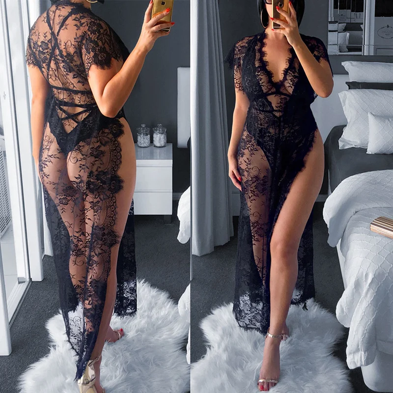 2018 One Piece Black Lace Sexy Beach Cover Up Dress Women Beach Dress Bikini Cover Up Swimwear Women Cover-up Bikini Cover
2018 One Piece Black Lace Sexy Beach Cover Up Dress Women Beach Dress Bikini Cover Up Swimwear Women Cover-up Bikini Cover