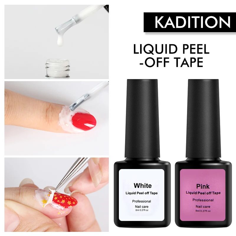 KADITION White Peel Off Nails Design All for Manicure Tools Easy Clean Tops Base Coat Care Primer Gel Liquid Nail Art Glue Tape
KADITION White Peel Off Nails Design All for Manicure Tools Easy Clean Tops Base Coat Care Primer Gel Liquid Nail Art Glue Tape