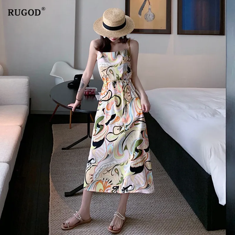 RUGOD 2019 new summer dress Holiday style high waist slim strap dress slash neck casual part beach dress
RUGOD 2019 new summer dress Holiday style high waist slim strap dress slash neck casual part beach dress