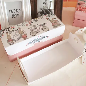 New Arrival 27.5*11*10cm 5 set Rabbit with love Roll Cake Paper Box Macaron Chocolate wedding Birthday Party Gifts Pack
New Arrival 27.5*11*10cm 5 set Rabbit with love Roll Cake Paper Box Macaron Chocolate wedding Birthday Party Gifts Pack