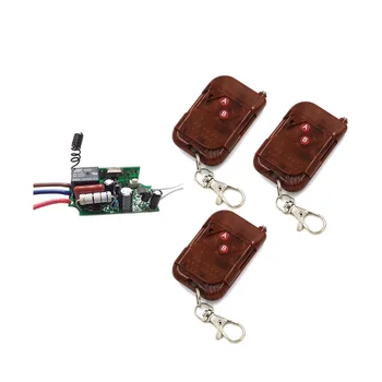 AC220V Wireless Remote Control Switch Manual Controller Switch for LED Lamp Receiver & 3 Transmitter 315Mhz/433Mhz
AC220V Wireless Remote Control Switch Manual Controller Switch for LED Lamp Receiver & 3 Transmitter 315Mhz/433Mhz