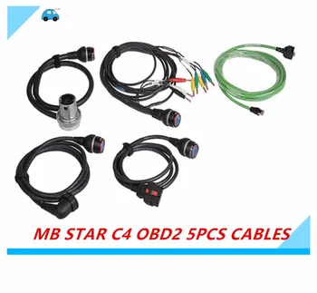 MB Star SD Connect C4 cable full set 5pcs together without multiplexer Free Shipping for MB Star C4 OBD2 cable High quality
MB Star SD Connect C4 cable full set 5pcs together without multiplexer Free Shipping for MB Star C4 OBD2 cable High quality