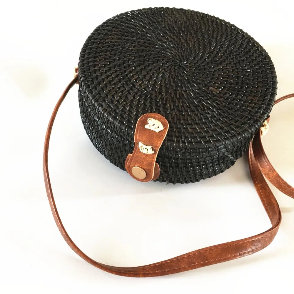 Rattan Bags Black Straw Round Handbags for Women 2018 Ladies Fashion Crossbody Bag Bohemian Beach Shoulder Bags
Rattan Bags Black Straw Round Handbags for Women 2018 Ladies Fashion Crossbody Bag Bohemian Beach Shoulder Bags