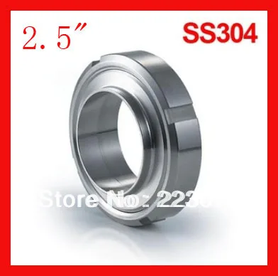 Free shipping 2.5" SS304 sanitary SMS union set(1 x Nut,1 x Liner,1 x Male,1 x gasket) for Welding Ends Pipe Tubing Connection
Free shipping 2.5" SS304 sanitary SMS union set(1 x Nut,1 x Liner,1 x Male,1 x gasket) for Welding Ends Pipe Tubing Connection