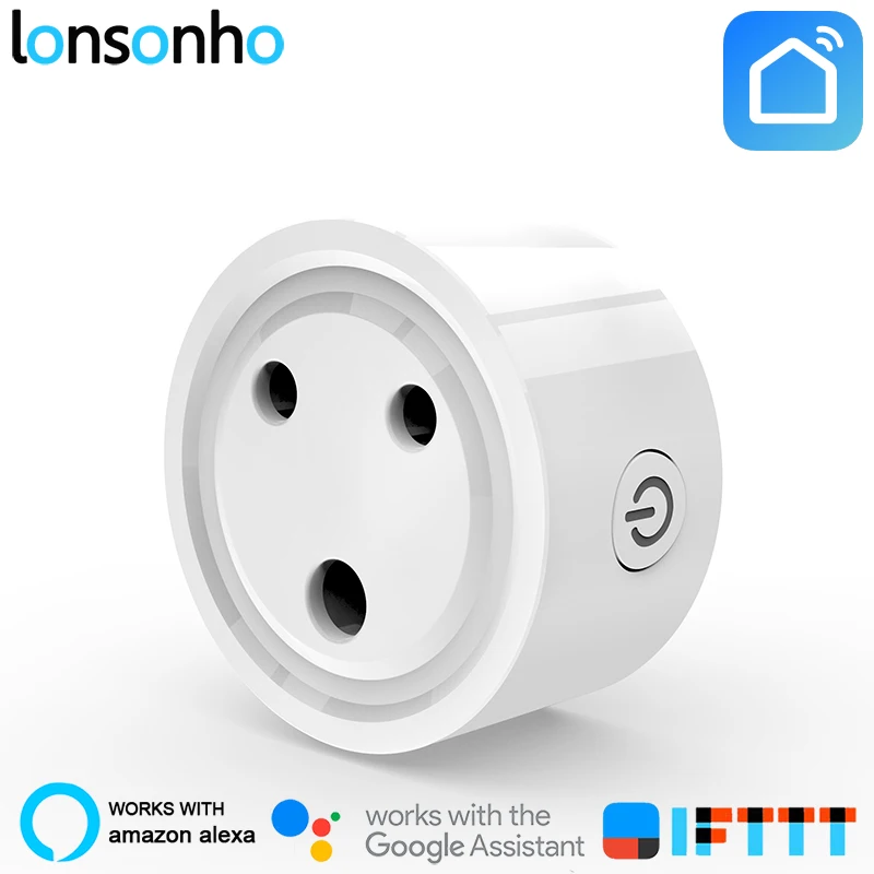 Lonsonho Wifi Smart Socket Smart Plug IND India Plug Outlet Works with Google Home Assistant Alexa IFTTT Smart Life APP
Lonsonho Wifi Smart Socket Smart Plug IND India Plug Outlet Works with Google Home Assistant Alexa IFTTT Smart Life APP