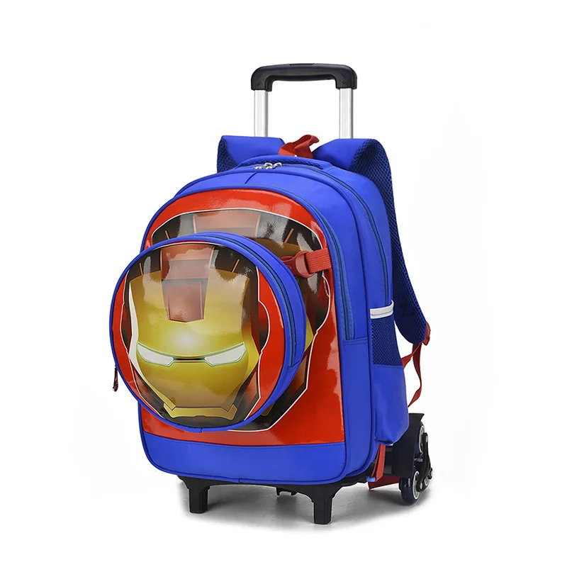 Spider man luggage cartoon school bag students Climb stairs rolling suitcase Iron Man Children travel backpack Kids shoulder bag
Spider man luggage cartoon school bag students Climb stairs rolling suitcase Iron Man Children travel backpack Kids shoulder bag
